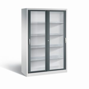 Szafa metalowa z przeźroczystymi drzwiami 2059-055