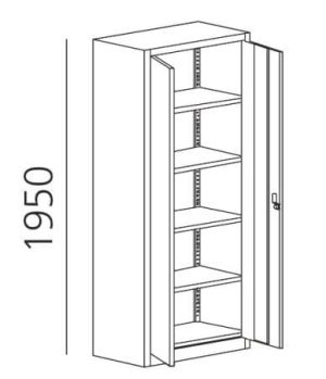 Metalowa szafa biurowa 9236-000